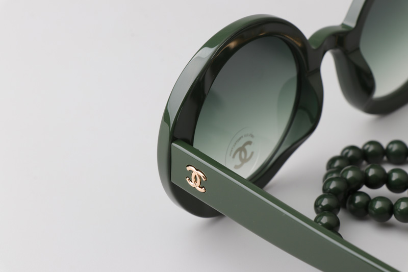 CH5489 Sunglasses Green Gradient Green