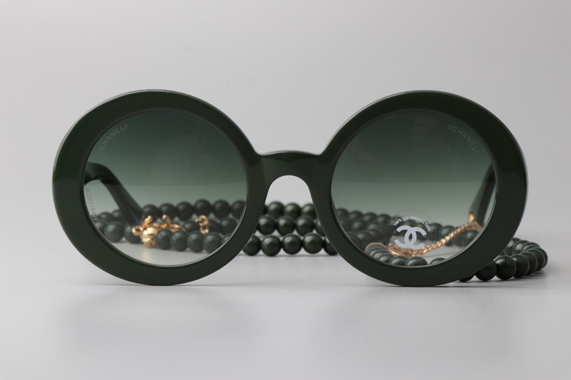 CH5489 Sunglasses Green Gradient Green
