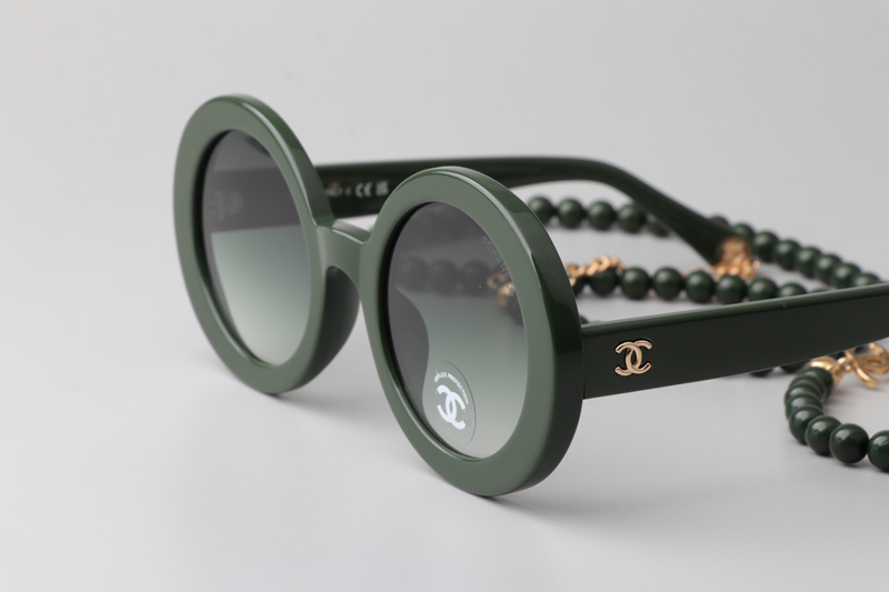 CH5489 Sunglasses Green Gradient Green