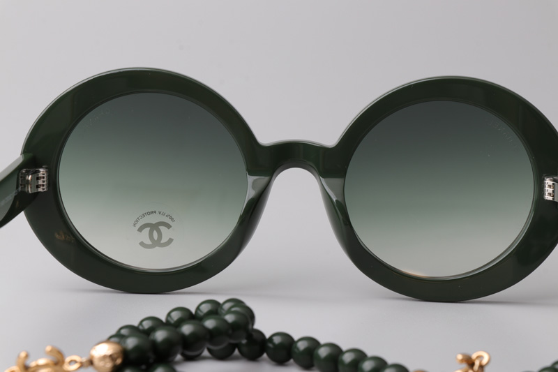 CH5489 Sunglasses Green Gradient Green