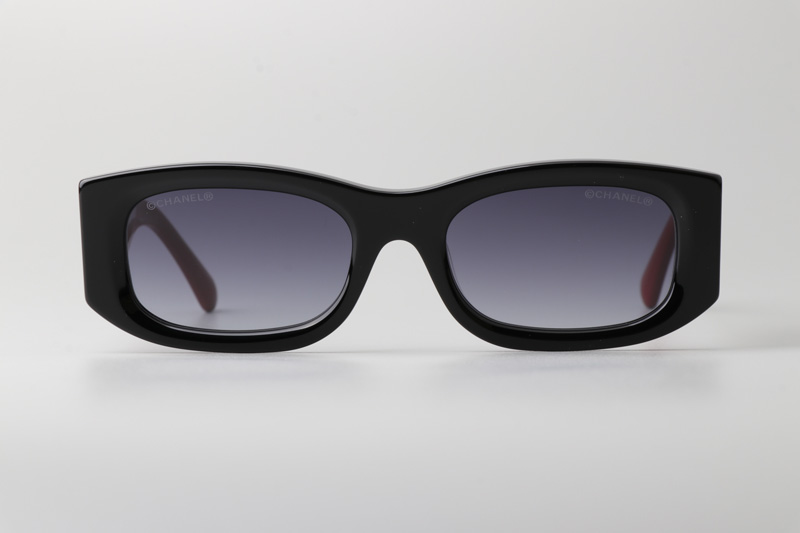 CH5525 Sunglasses Black Red Gray