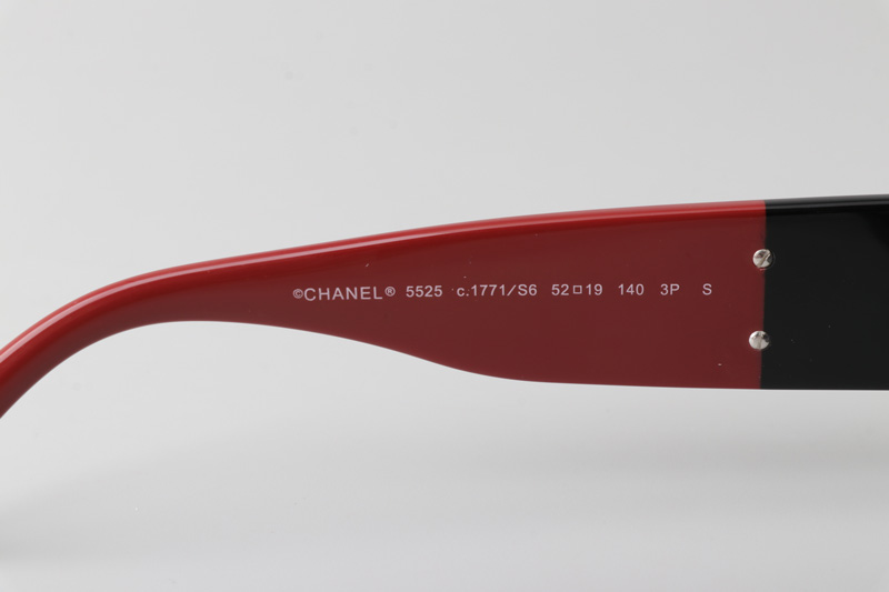 CH5525 Sunglasses Black Red Gray