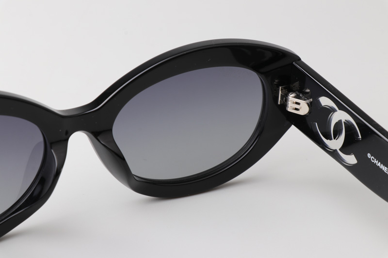 CH5528 Sunglasses Black Gradient Gray