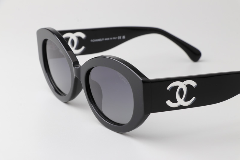 CH5528 Sunglasses Black Gradient Gray