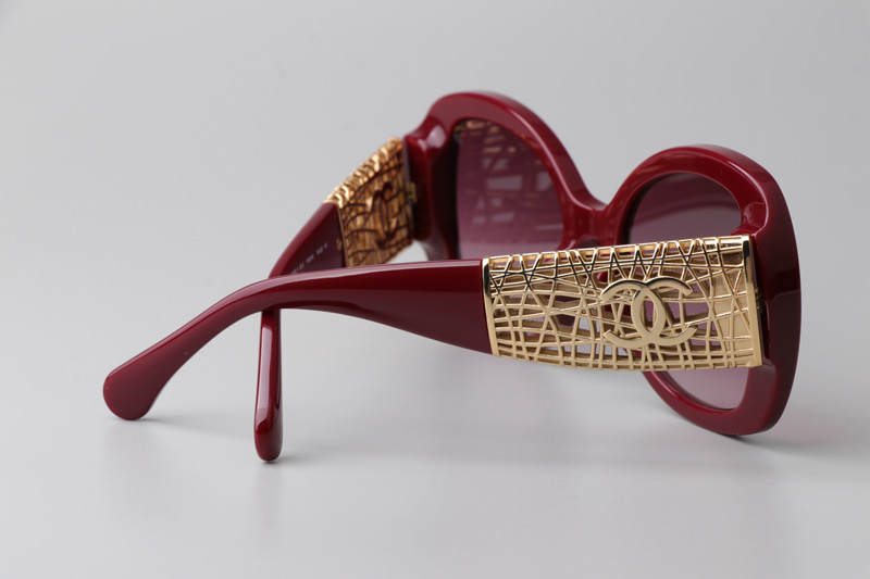CH5531 Sunglasses Red Gradient Brown