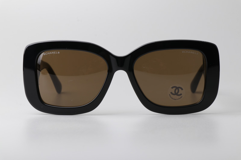 CH5535Q Sunglasses Black Gradient Brown