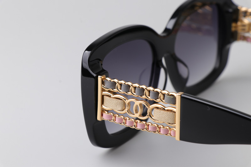 CH5535Q Sunglasses Black Gradient Gray