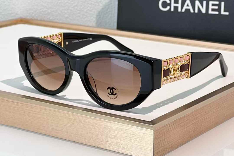 CH5536Q Sunglasses Black Gradient Brown