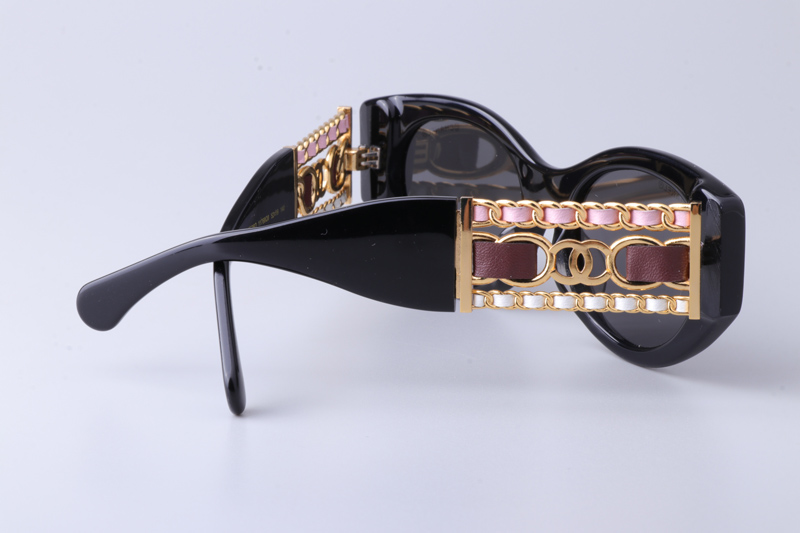 CH5536Q Sunglasses Black Gray