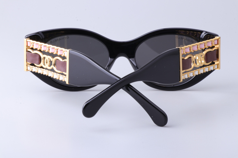 CH5536Q Sunglasses Black Gray