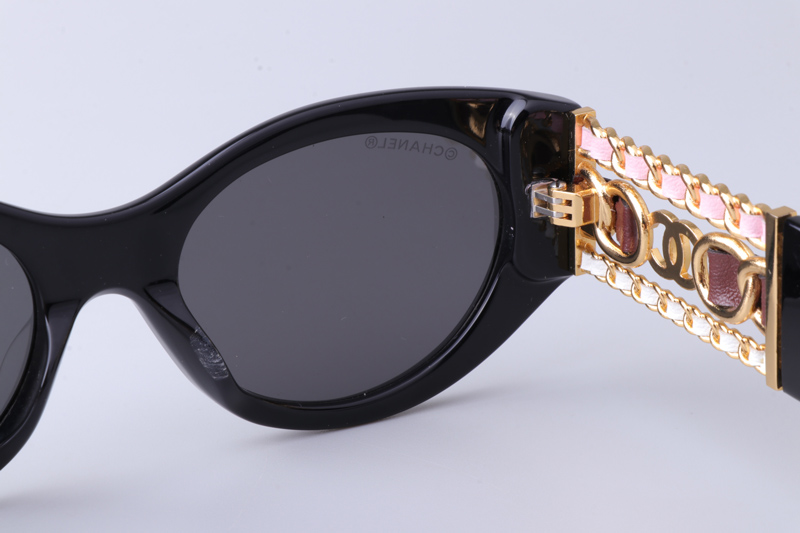 CH5536Q Sunglasses Black Gray