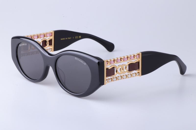CH5536Q Sunglasses Black Gray
