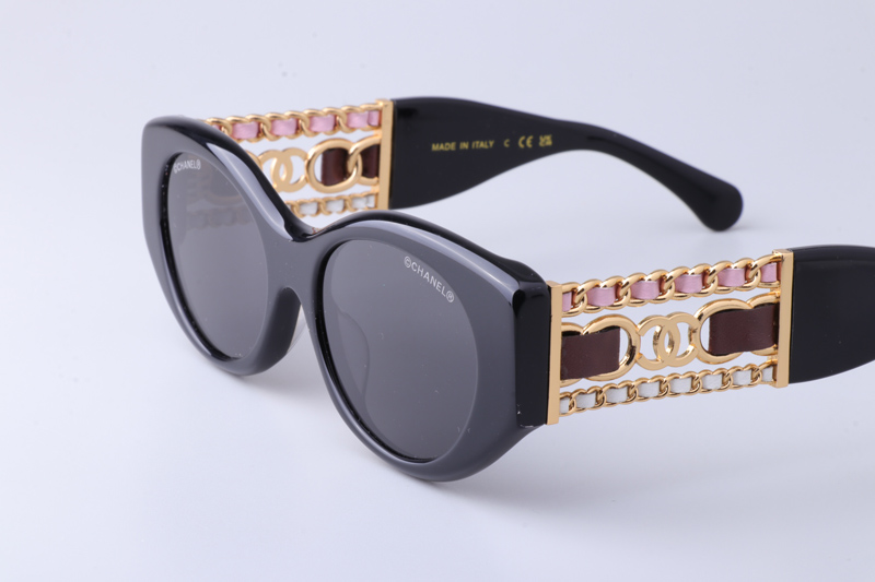 CH5536Q Sunglasses Black Gray