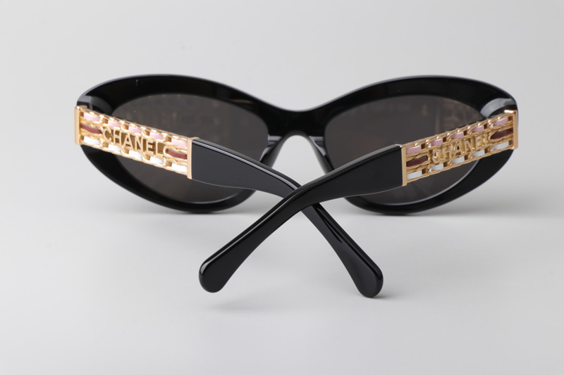 CH5538Q Sunglasses Black Gray