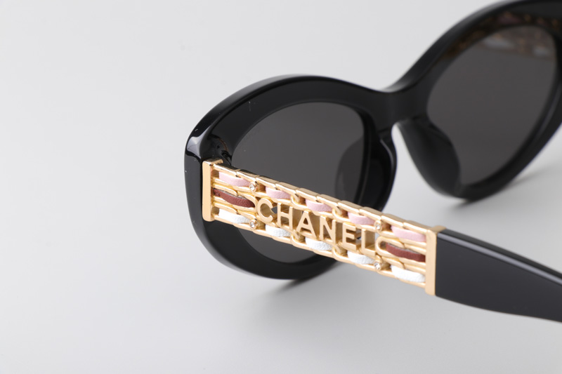 CH5538Q Sunglasses Black Gray