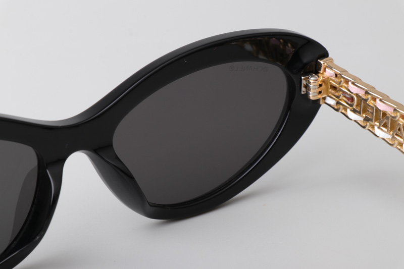 CH5538Q Sunglasses Black Gray