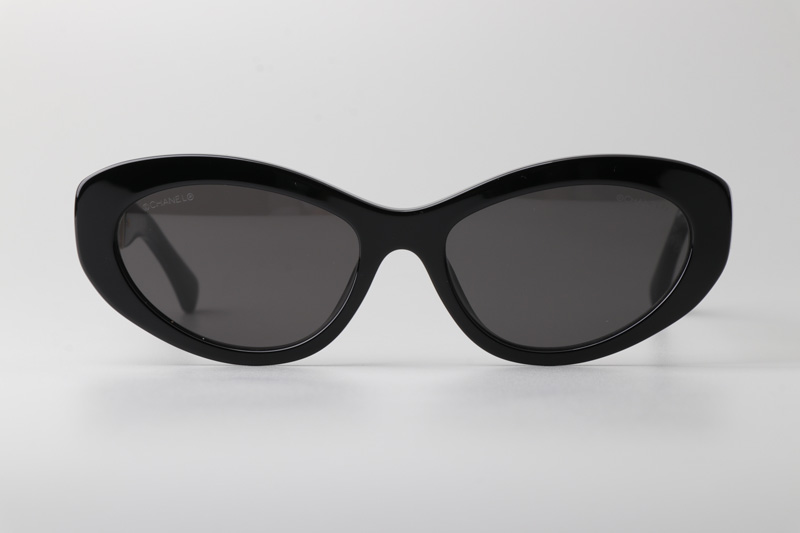 CH5538Q Sunglasses Black Gray