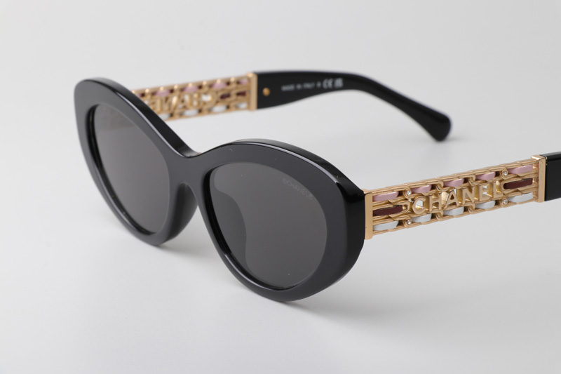 CH5538Q Sunglasses Black Gray