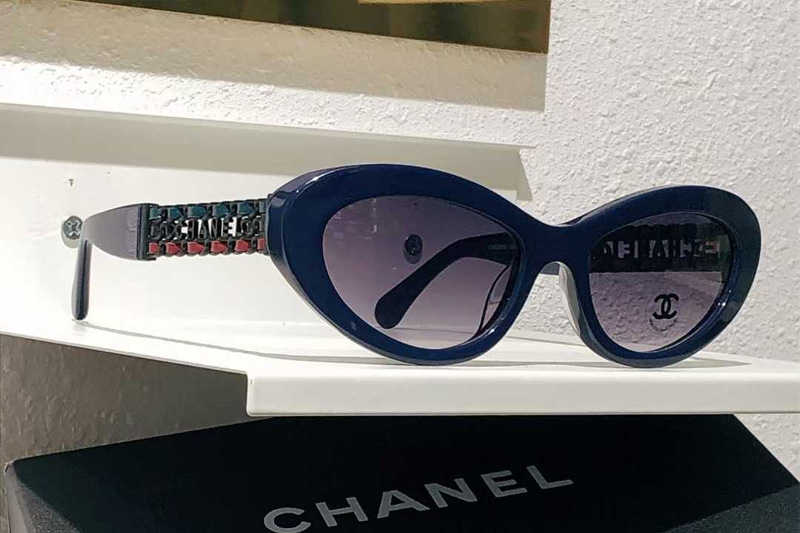CH5538Q Sunglasses Blue Gradient Gray