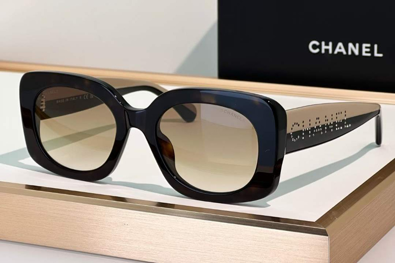 CH5563B Sunglasses Tortoise Gradient Brown
