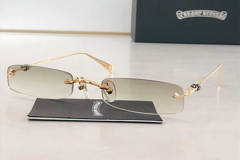 CH5713 Sunglasses Gold Gradient Brown