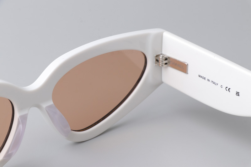 CH6056 Sunglasses Black White Brown