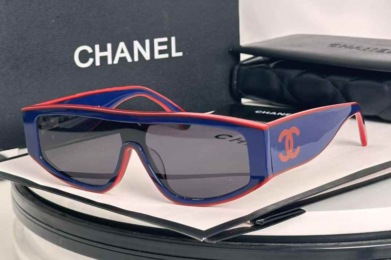 CH6057 Sunglasses Blue Red Gray