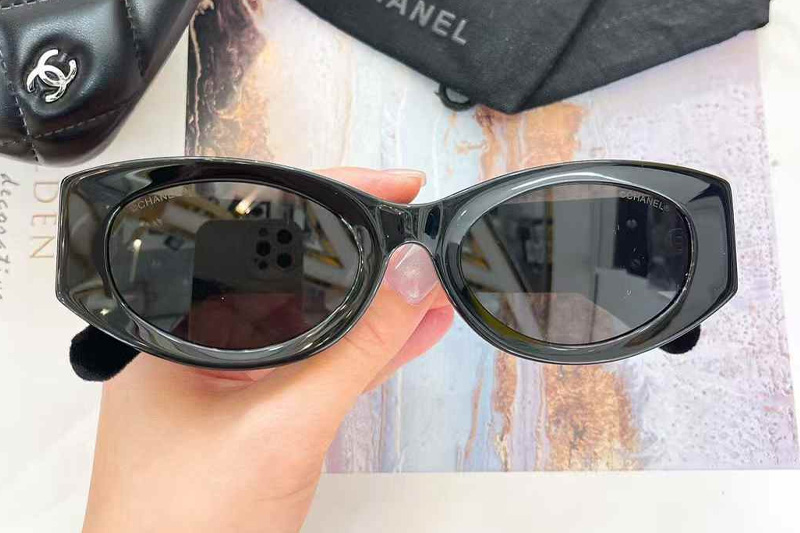 CH6066 Sunglasses Black Gray