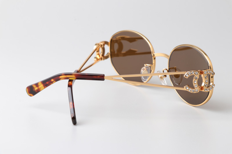 CH6991 Sunglasses Gold Brown