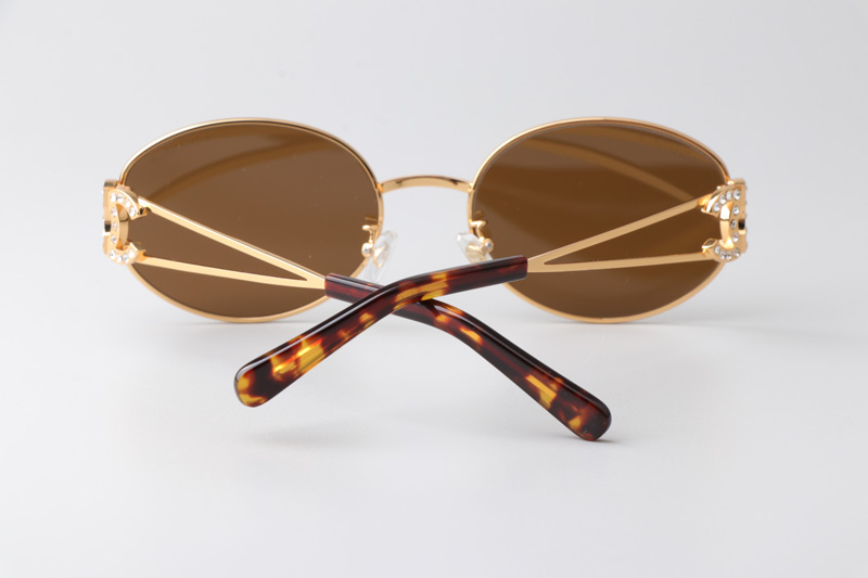 CH6991 Sunglasses Gold Brown