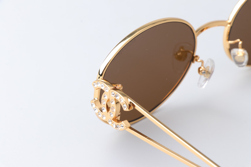 CH6991 Sunglasses Gold Brown