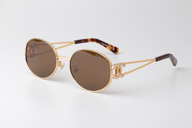 CH6991 Sunglasses Gold Brown
