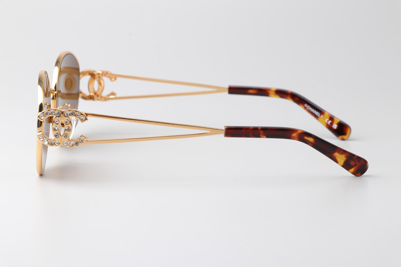 CH6991 Sunglasses Gold Brown