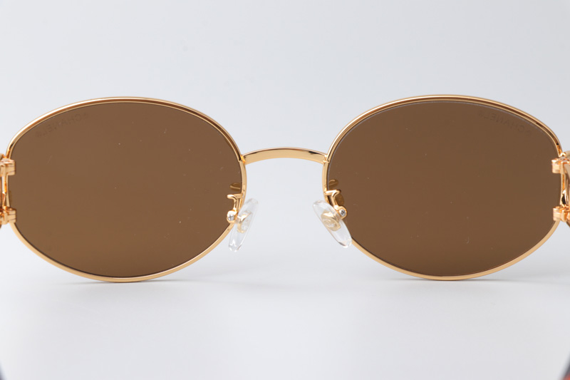 CH6991 Sunglasses Gold Brown