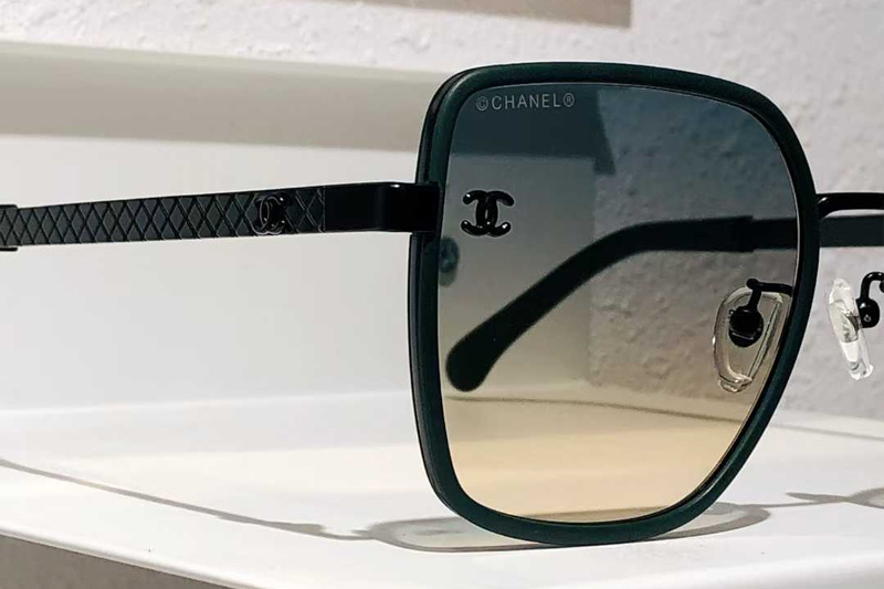 CH7403 Sunglasses Green Gradient Brown
