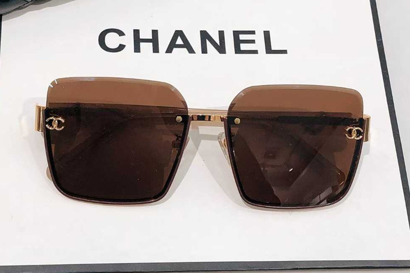 CH8046 Sunglasses Brown Gold Brown