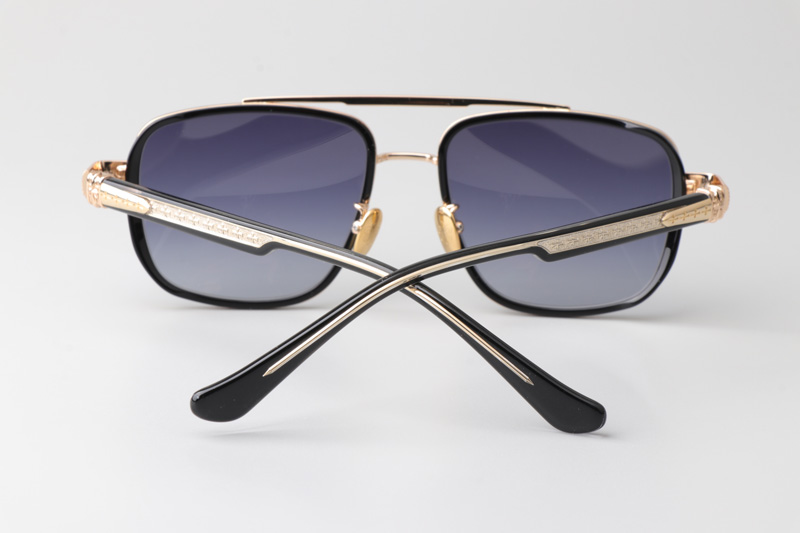 CH8194 Sunglasses Black Gold Gradient Blue