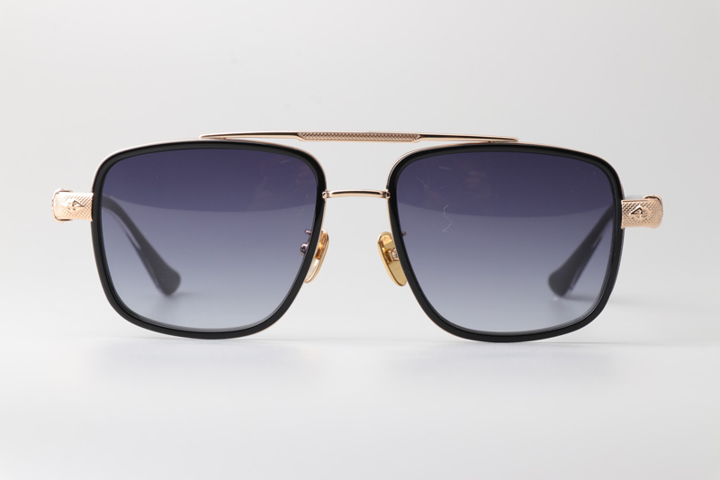 CH8194 Sunglasses Black Gold Gradient Blue