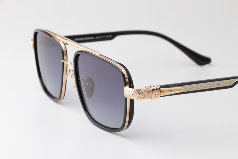 CH8194 Sunglasses Black Gold Gradient Blue