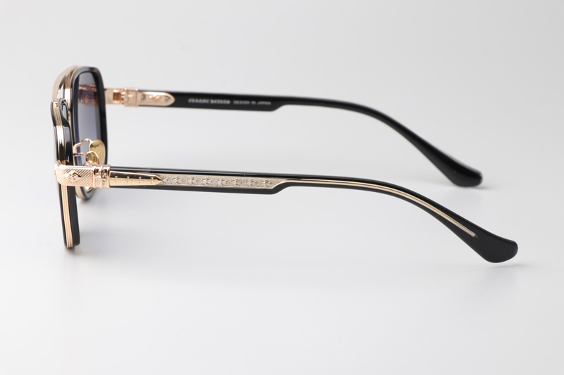 CH8194 Sunglasses Black Gold Gradient Blue