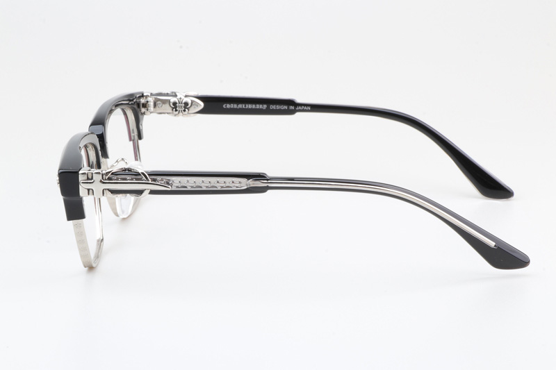 CH8206 Eyeglasses Black Silver