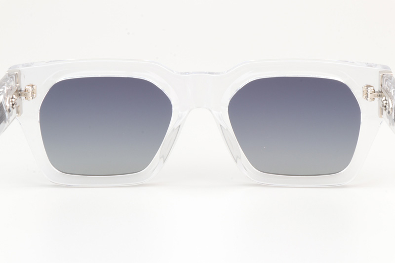 CH8217 Polarized Sunglasses Clear Gradient Gray