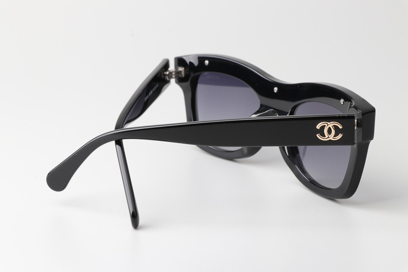 CH9143 Sunglasses Black Gradient Gray