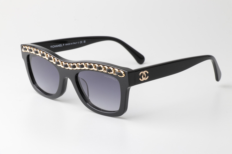 CH9143 Sunglasses Black Gradient Gray