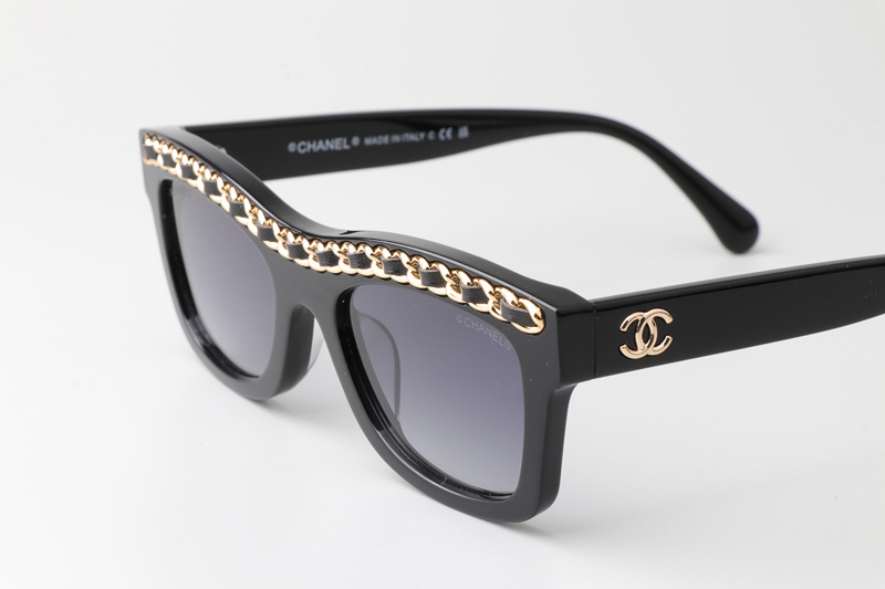 CH9143 Sunglasses Black Gradient Gray