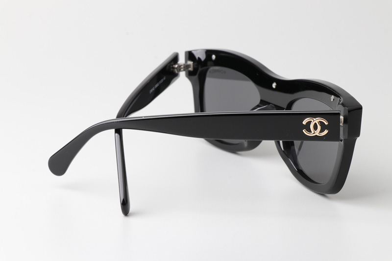 CH9143 Sunglasses Black Gray