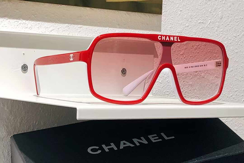 CH9158 Sunglasses Red Gradient Red