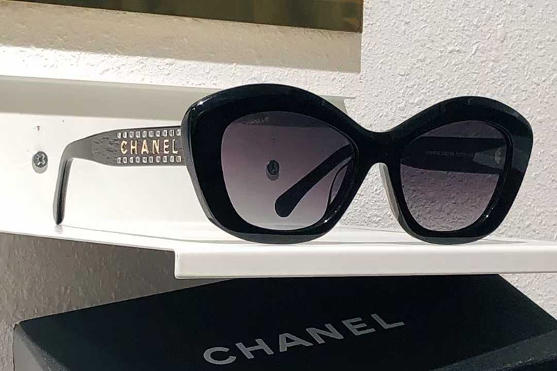 CH9161B Sunglasses Black Gradient Gray