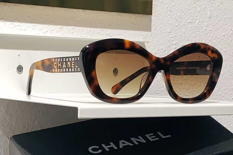 CH9161B Sunglasses Tortoise Gradient Brown