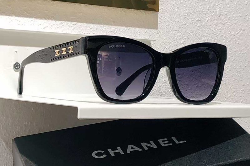 CH9162B Sunglasses Black Gradient Gray